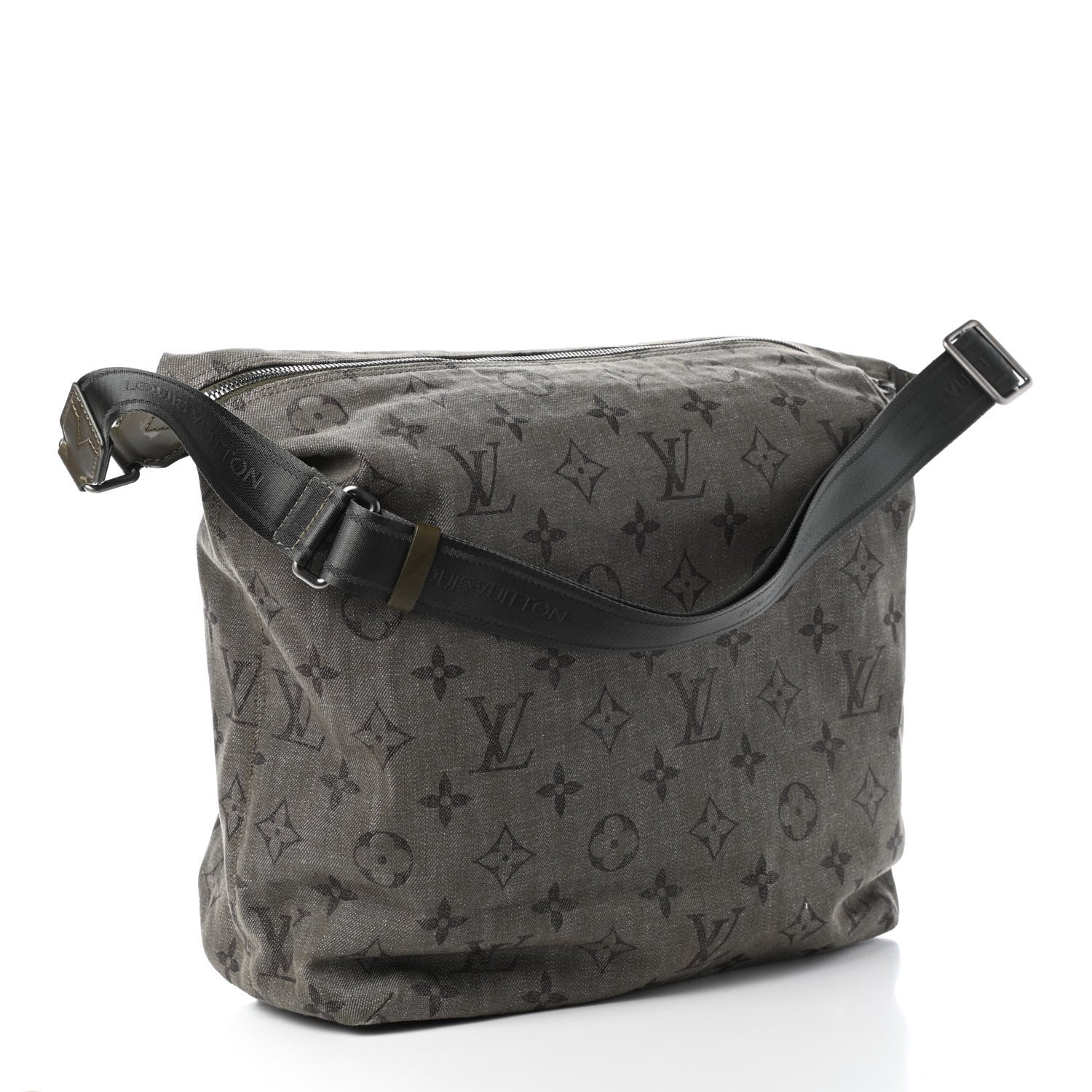 Louis Vuitton Monogram Denim Impression Besace GM Kaki Fonce 2 of 4