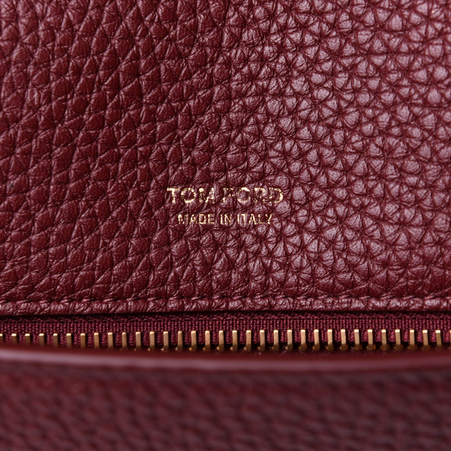 Grained Calfskin T Clasp Tara Crossbody Bag Cabernet