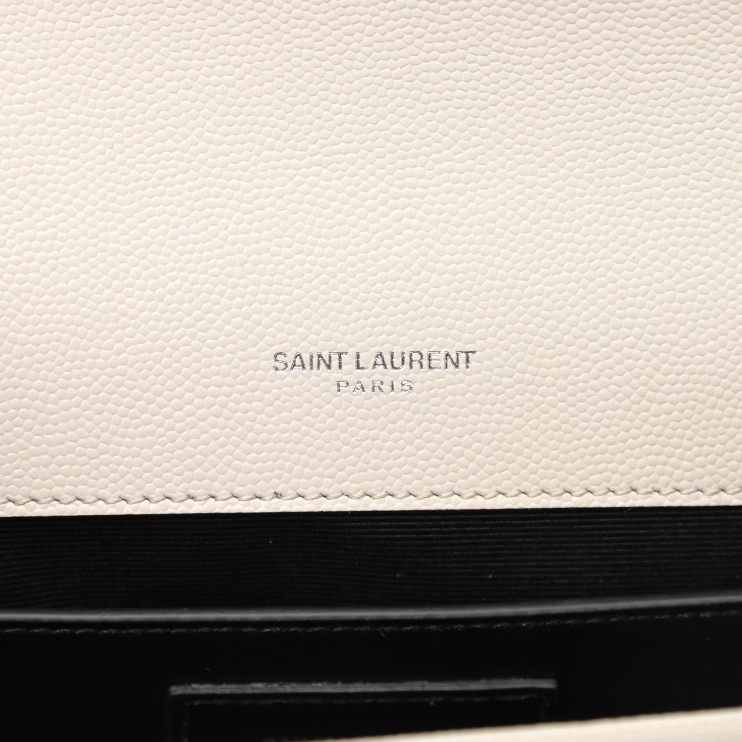 Saint Laurent Grain De Poudre Medium Classic Monogram Kate Satchel Icy White 5 of 11