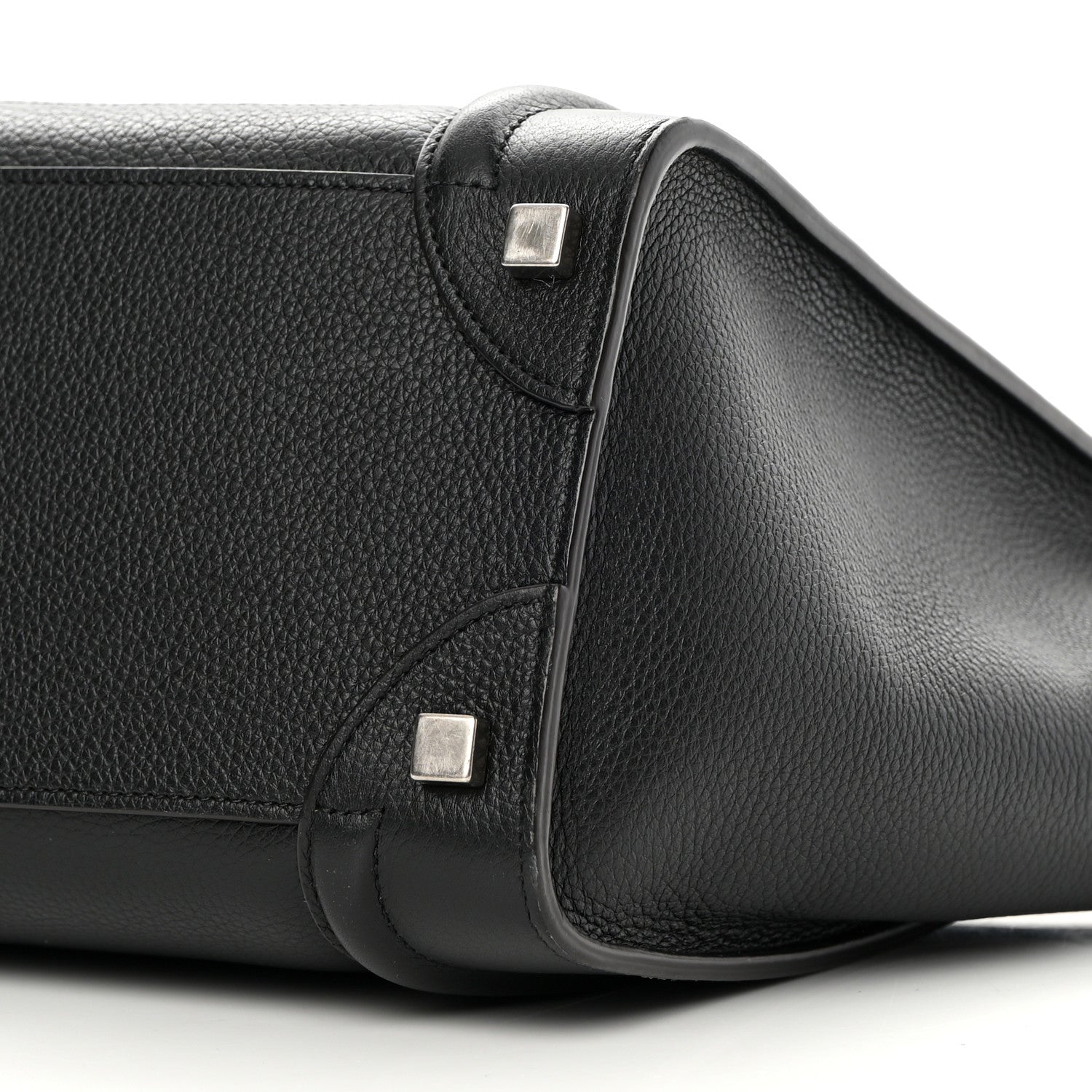 Celine Drummed Calfskin Micro Luggage Black 12 of 14