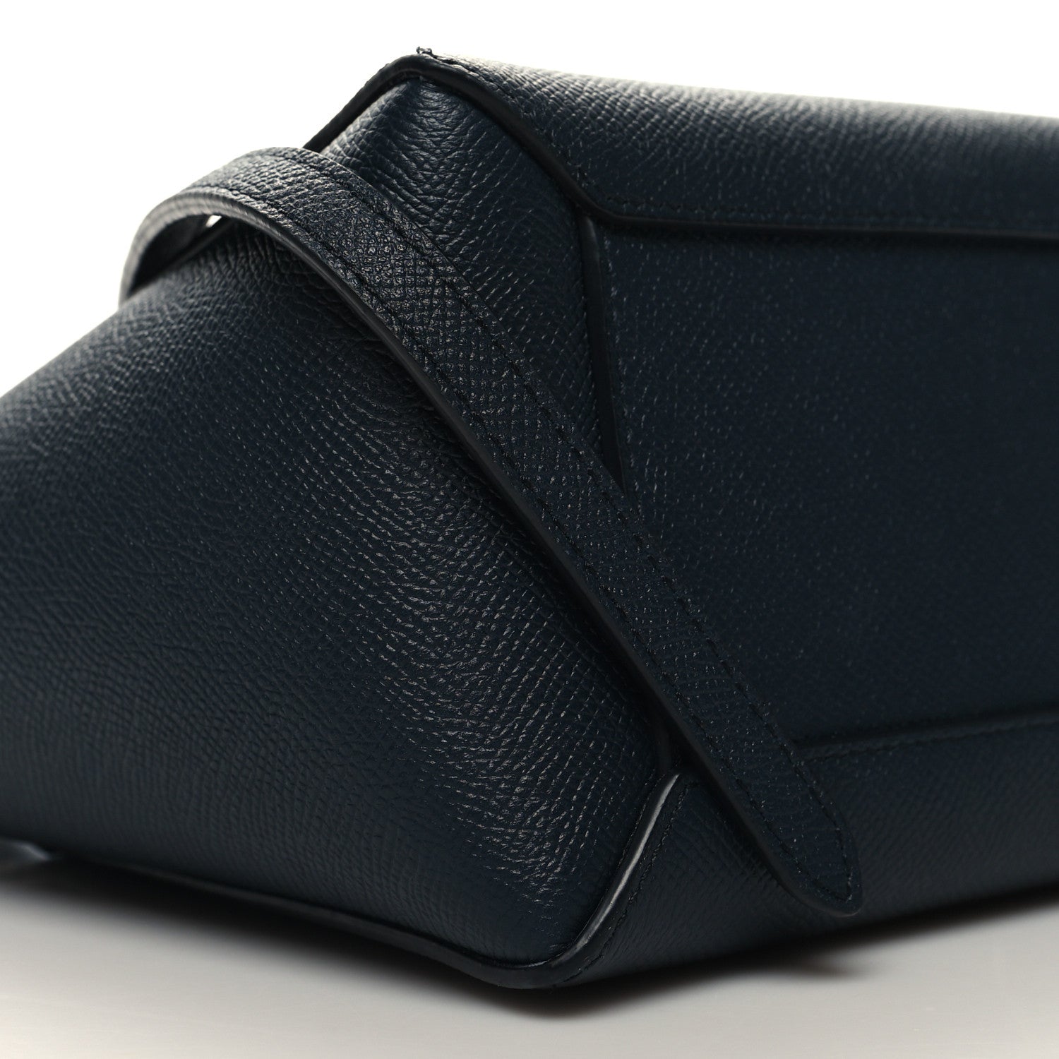 Celine Grained Calfskin Nano Belt Bag Abyss Blue 8 of 11