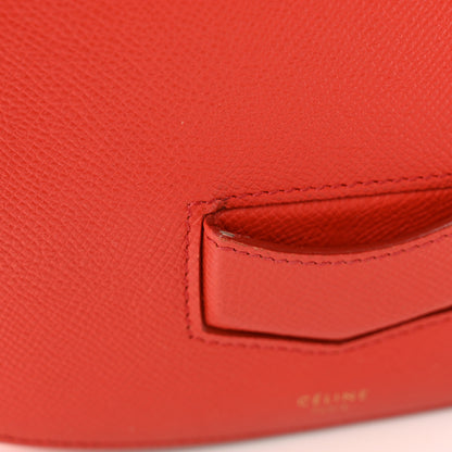 Celine Grained Calfskin Medium Trotteur Bright Red 11 of 12