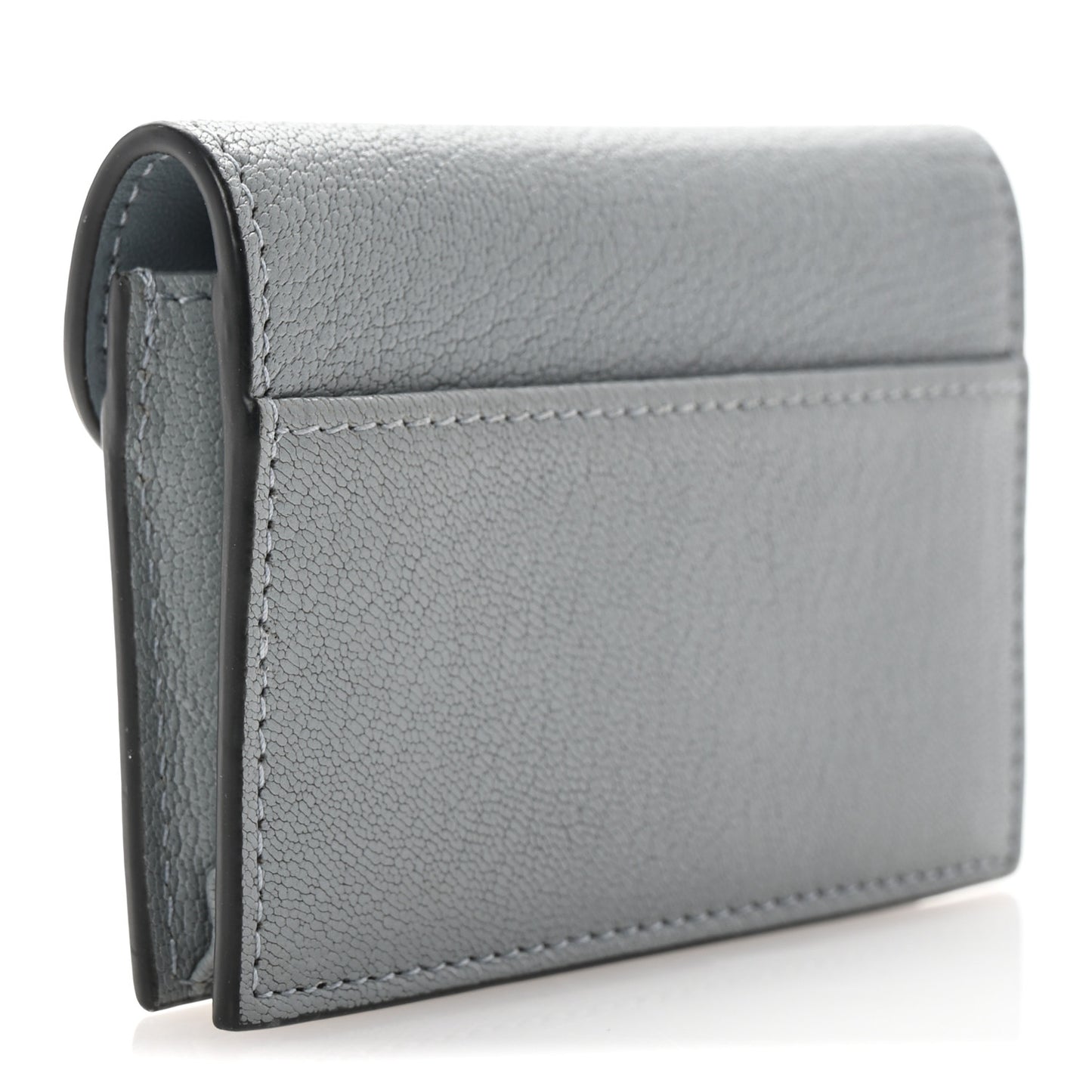 Goatskin Saddle Card Holder Sky Blue