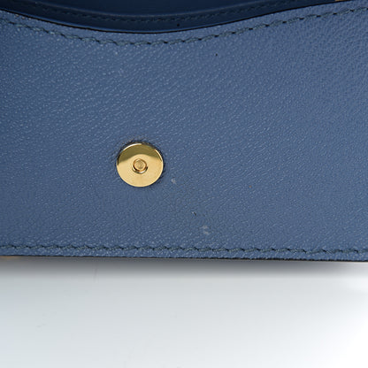 Burberry Soft Grain Calfskin Mini Phone Bag Steel Blue 6 of 9