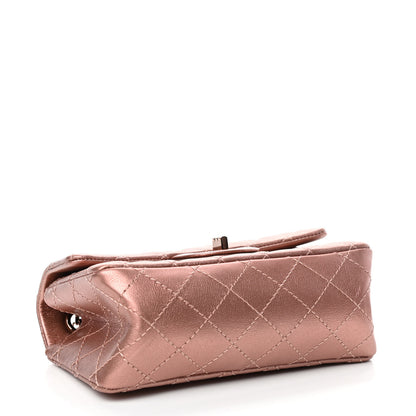 Chanel Metallic Grained Calfskin Quilted 2.55 Reissue Mini Flap Copper Pink 3 of 4