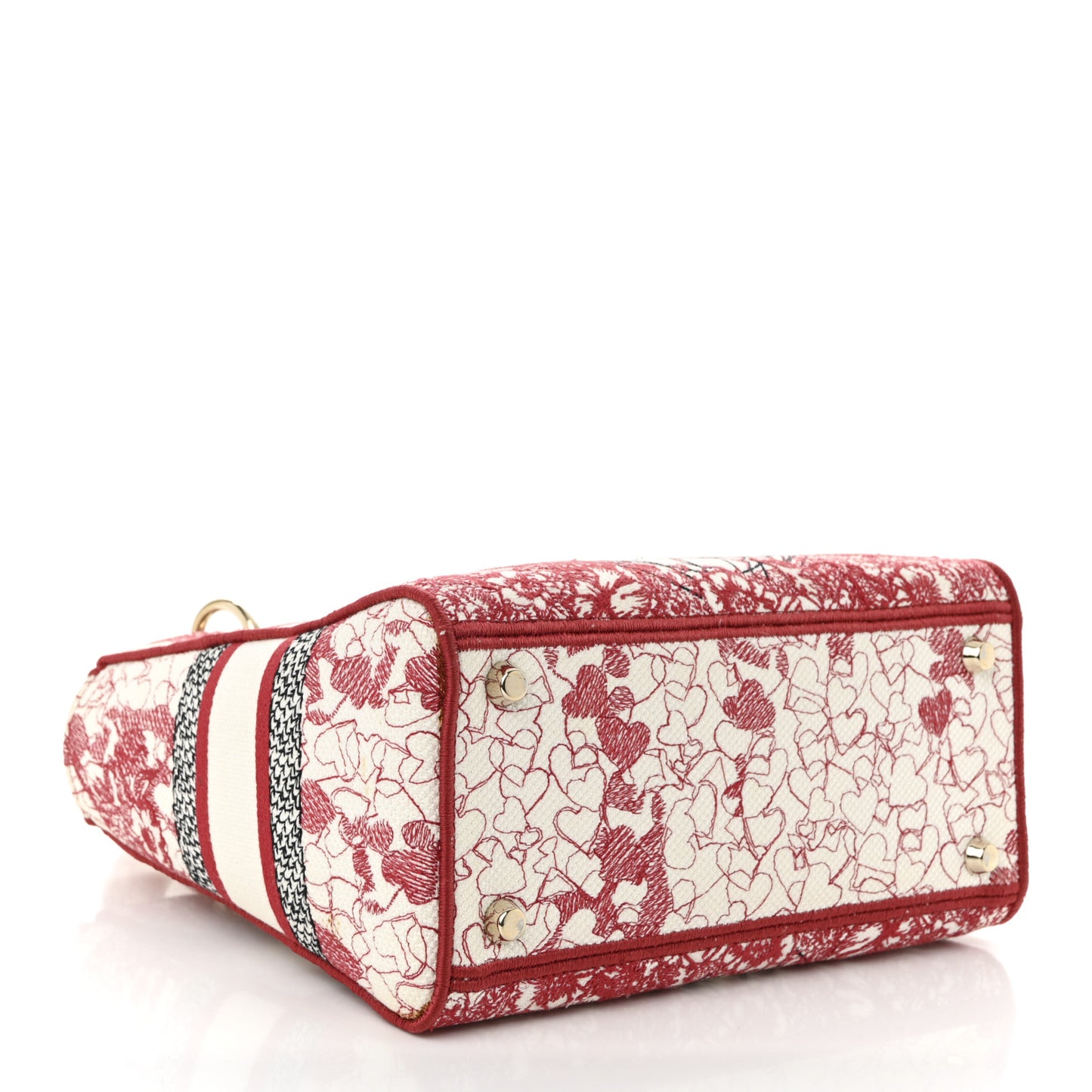 Canvas Embroidered Medium Dioramour D-Royaume Lady D-Lite Red Multicolor