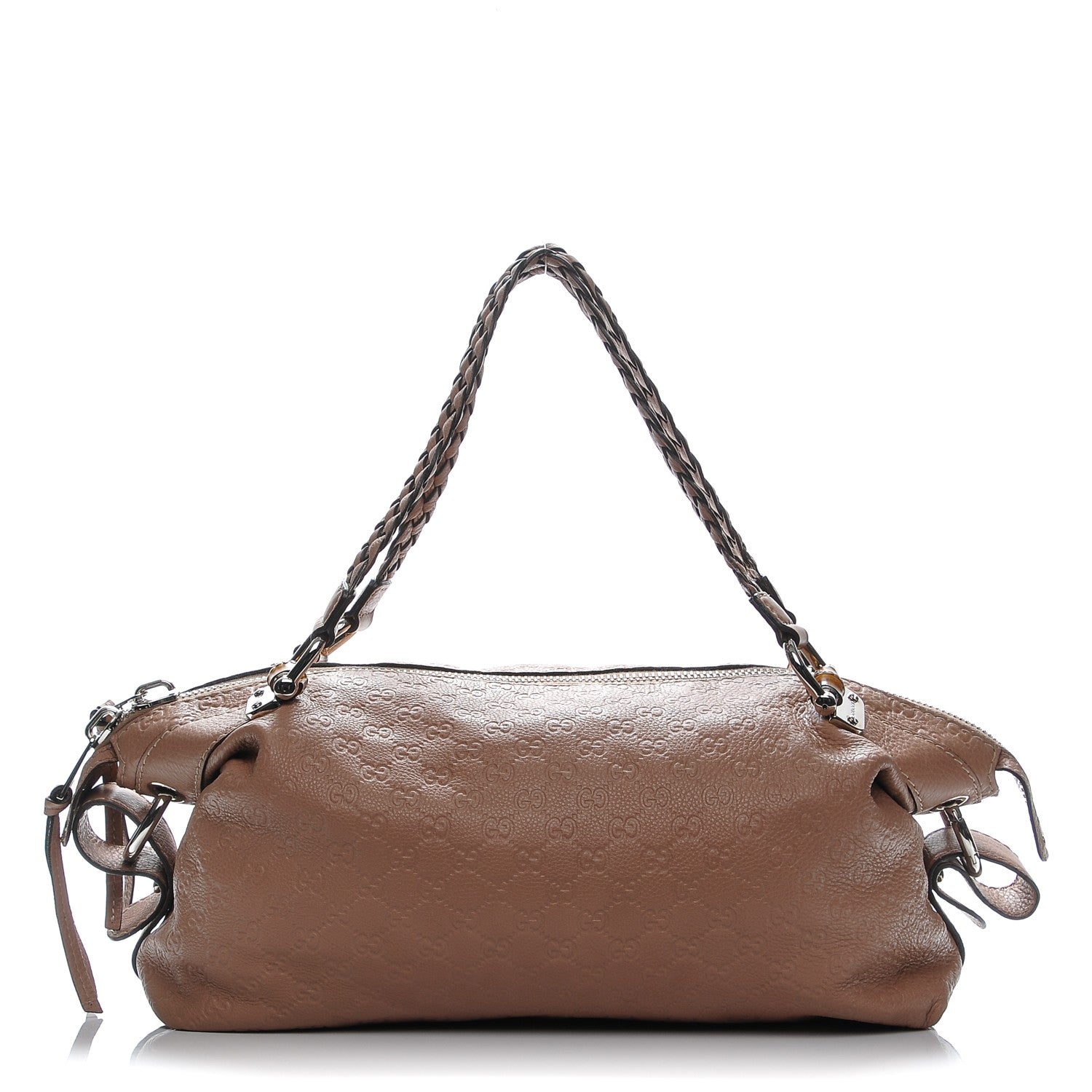 Gucci Guccissima Medium Bamboo Bar Tote Nude 1 of 7