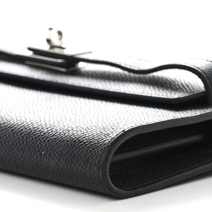 Hermes Epsom Kelly Wallet To Go Black 9 of 10
