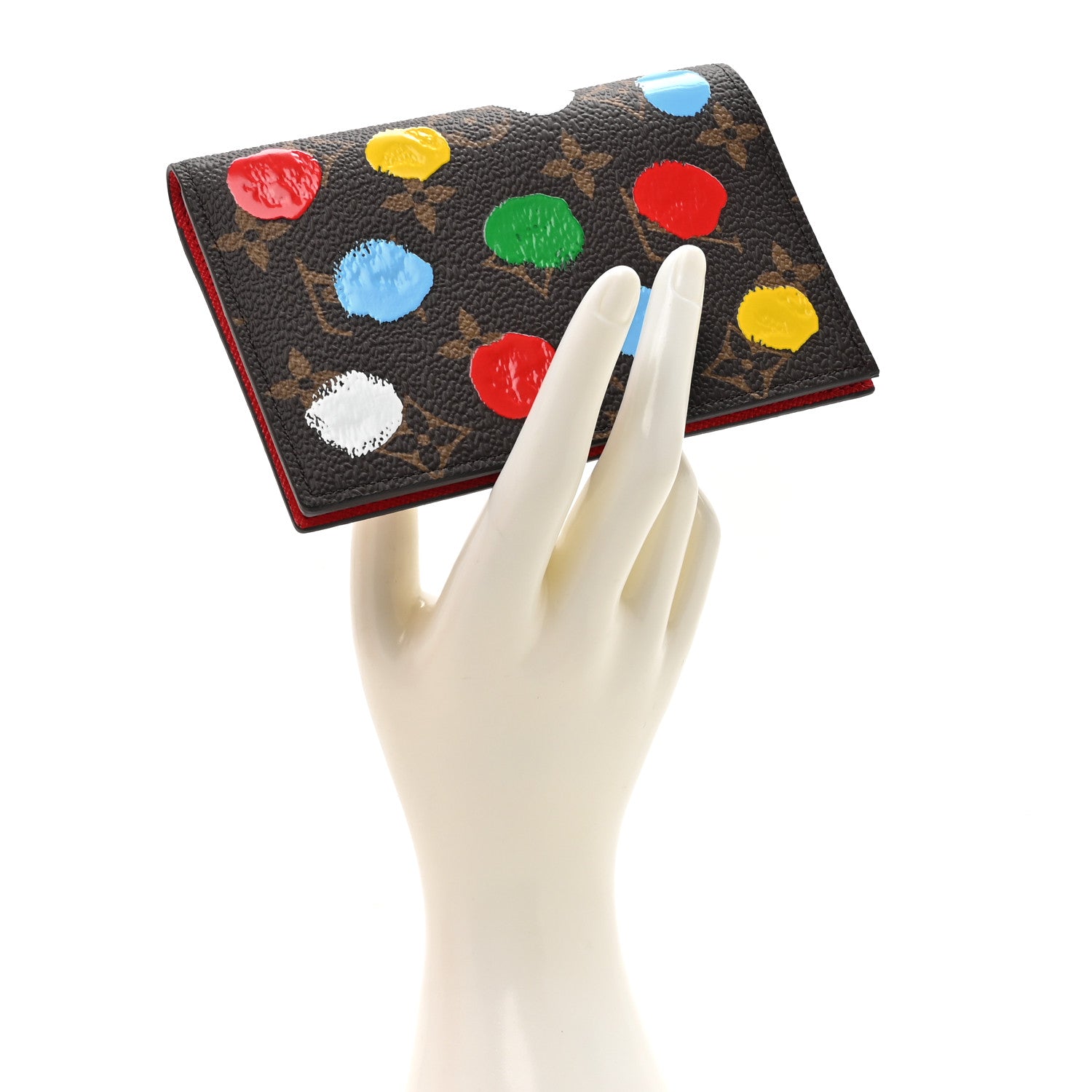 Louis Vuitton LV X YK Monogram Dots Passport Cover Multicolor 1 of 9