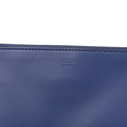 Fendi Vitello Century Lined Monster Eyes Pouch True Blue Celeste Multicolor 8 of 10