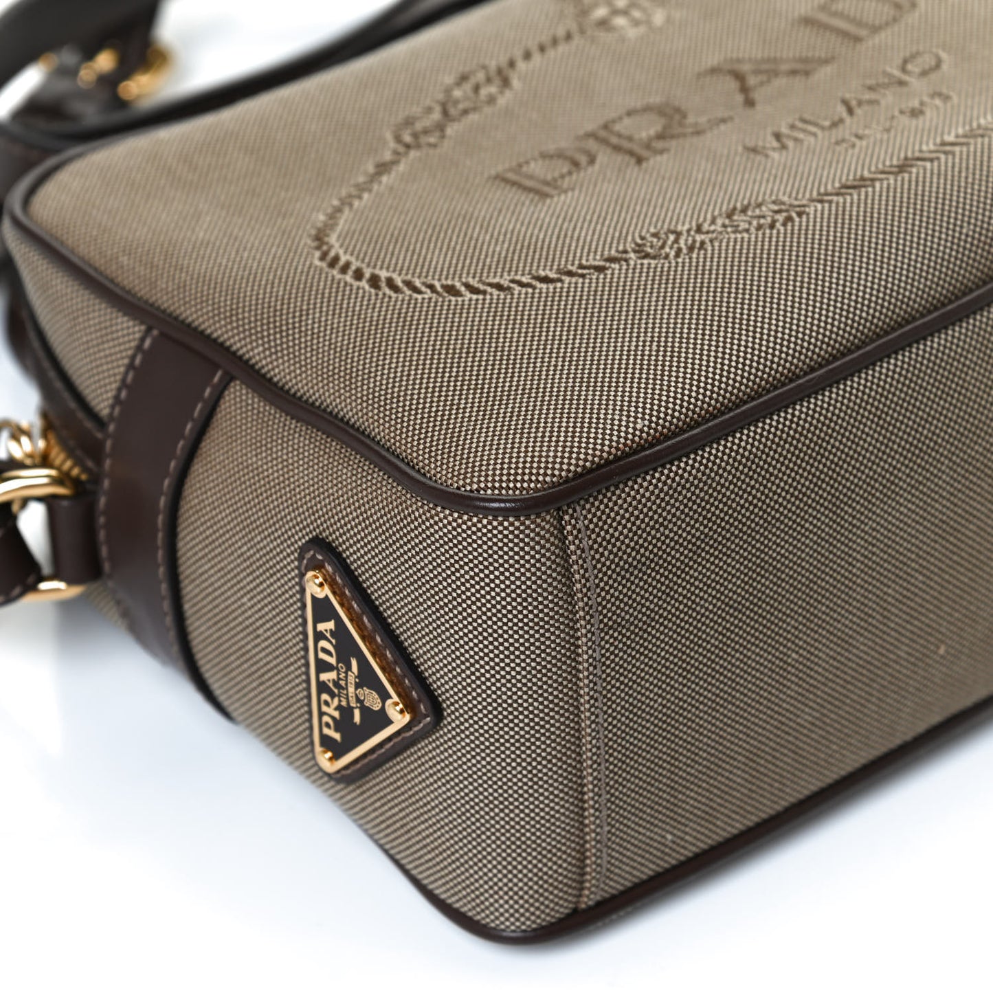 Jacquard Logo Camera Bag Corda Bruciato