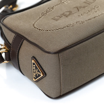 Prada Jacquard Logo Camera Bag Corda Bruciato 11 of 11