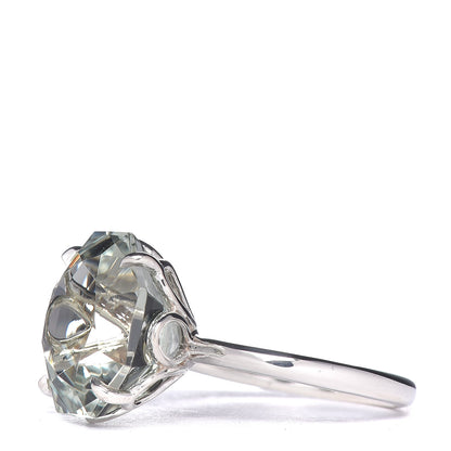 Tiffany Sterling Silver Green Quartz Round Sparklers Cocktail Ring 49 5 3 of 6