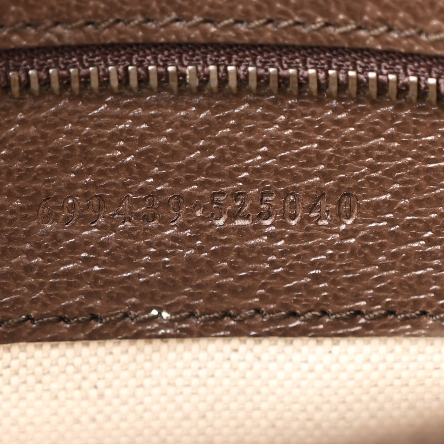 GG Supreme Monogram Textured Dollar Calfskin Web Ophidia Wristlet Shoulder Bag Beige Ebony New Acero