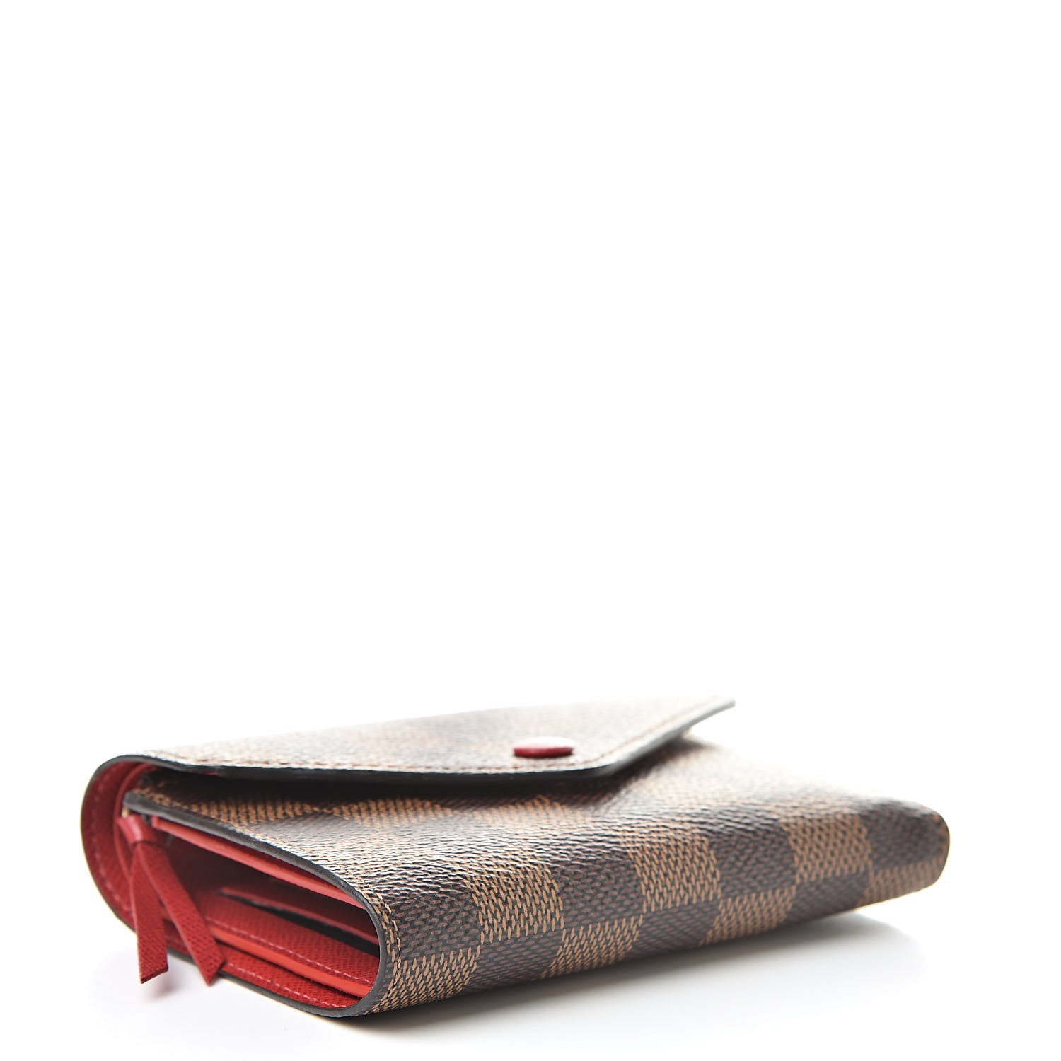 Louis Vuitton Damier Ebene Victorine Wallet Cherry 4 of 8