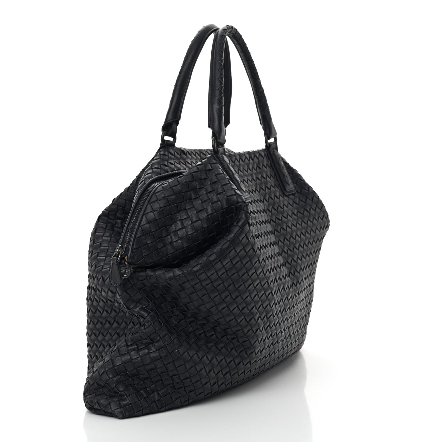 Nappa Intrecciato Maxi Convertible Tote Tourmaline