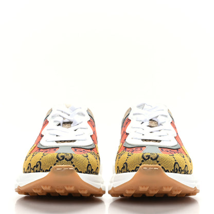 Gucci Monogram Multicolor Demetra Womens Rhyton Sneakers 36 Yellow Blue Great White Tabasco 2 of 6