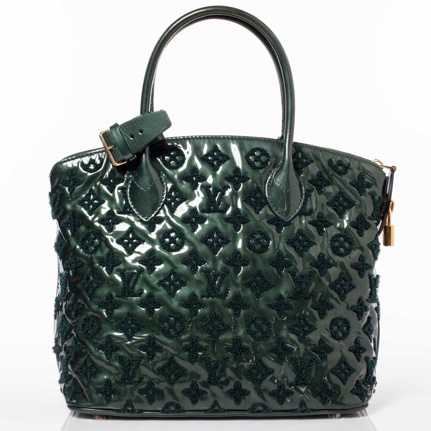 Louis Vuitton Patent Lambskin Fascination Lockit Vert Fonce 4 of 9