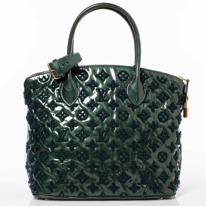 Louis Vuitton Patent Lambskin Fascination Lockit Vert Fonce 4 of 9