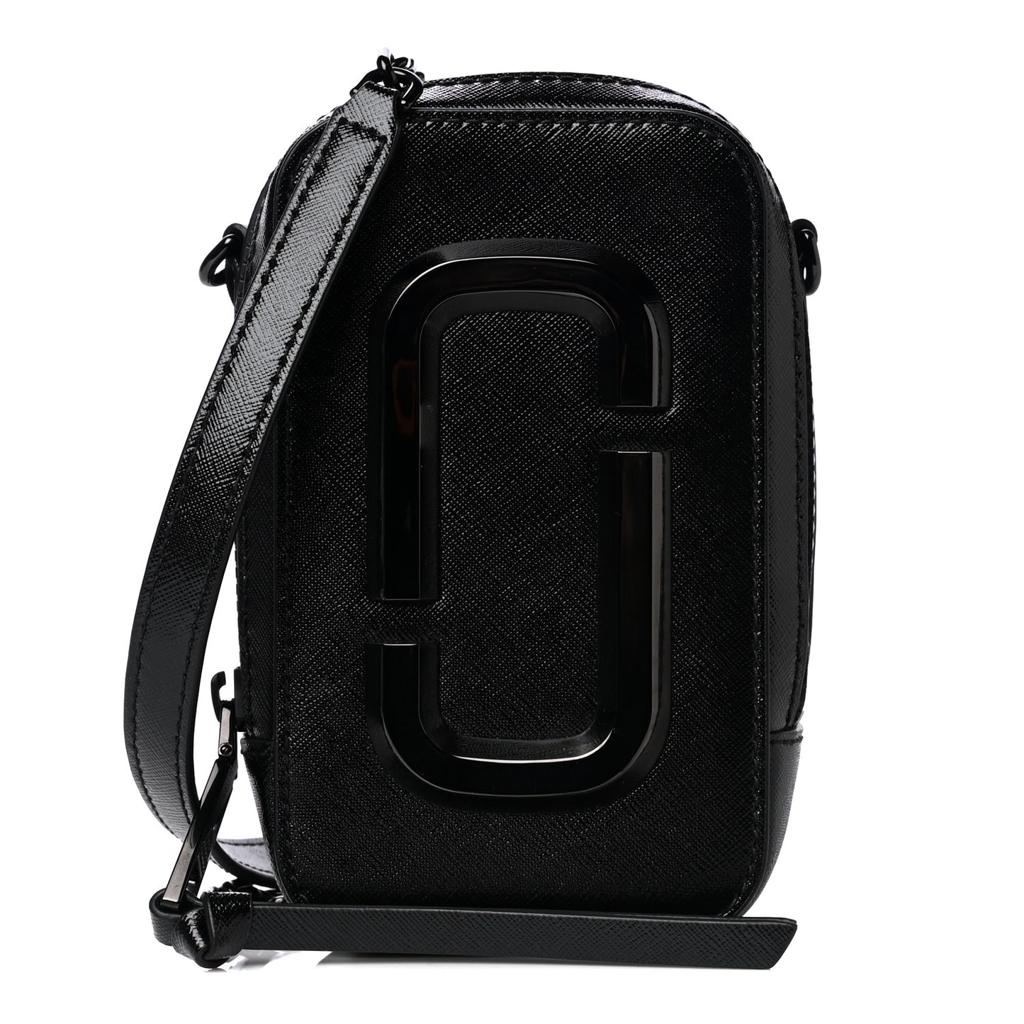 Saffiano The Hot Shot Crossbody Black