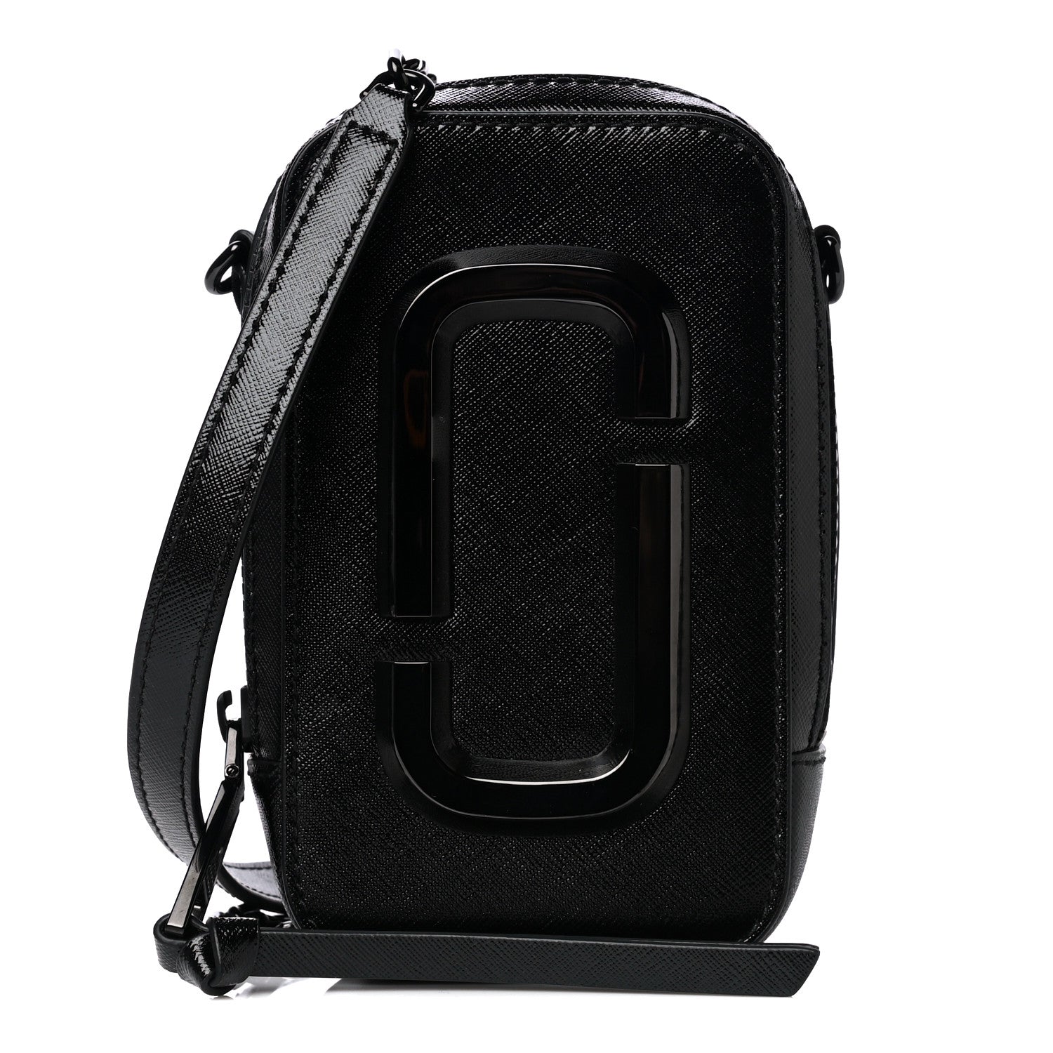 Marc Jacobs Saffiano The Hot Shot Crossbody Black 1 of 9