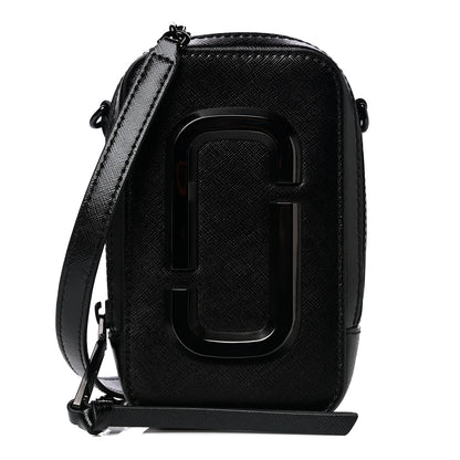 Marc Jacobs Saffiano The Hot Shot Crossbody Black 1 of 9
