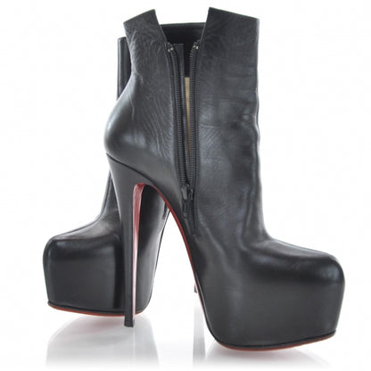 Christian Louboutin Calfskin Daf Booty 160 Ankle Boots 38.5 Black 5 of 8