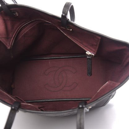 Chanel Grained Calfskin Shopping Fever Tote Black 9 of 17