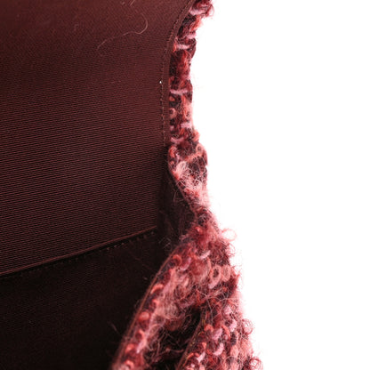Chanel Tweed Quilted Medium Double Flap Red 11 of 14