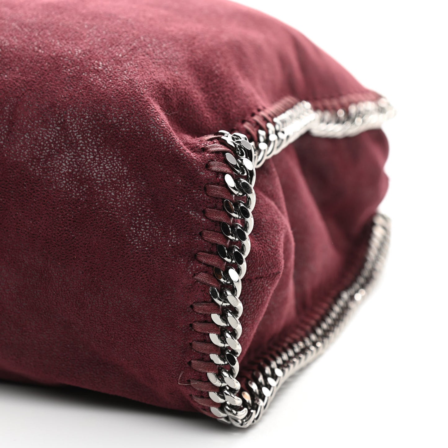 Shaggy Deer Falabella Fold Over Tote Plum