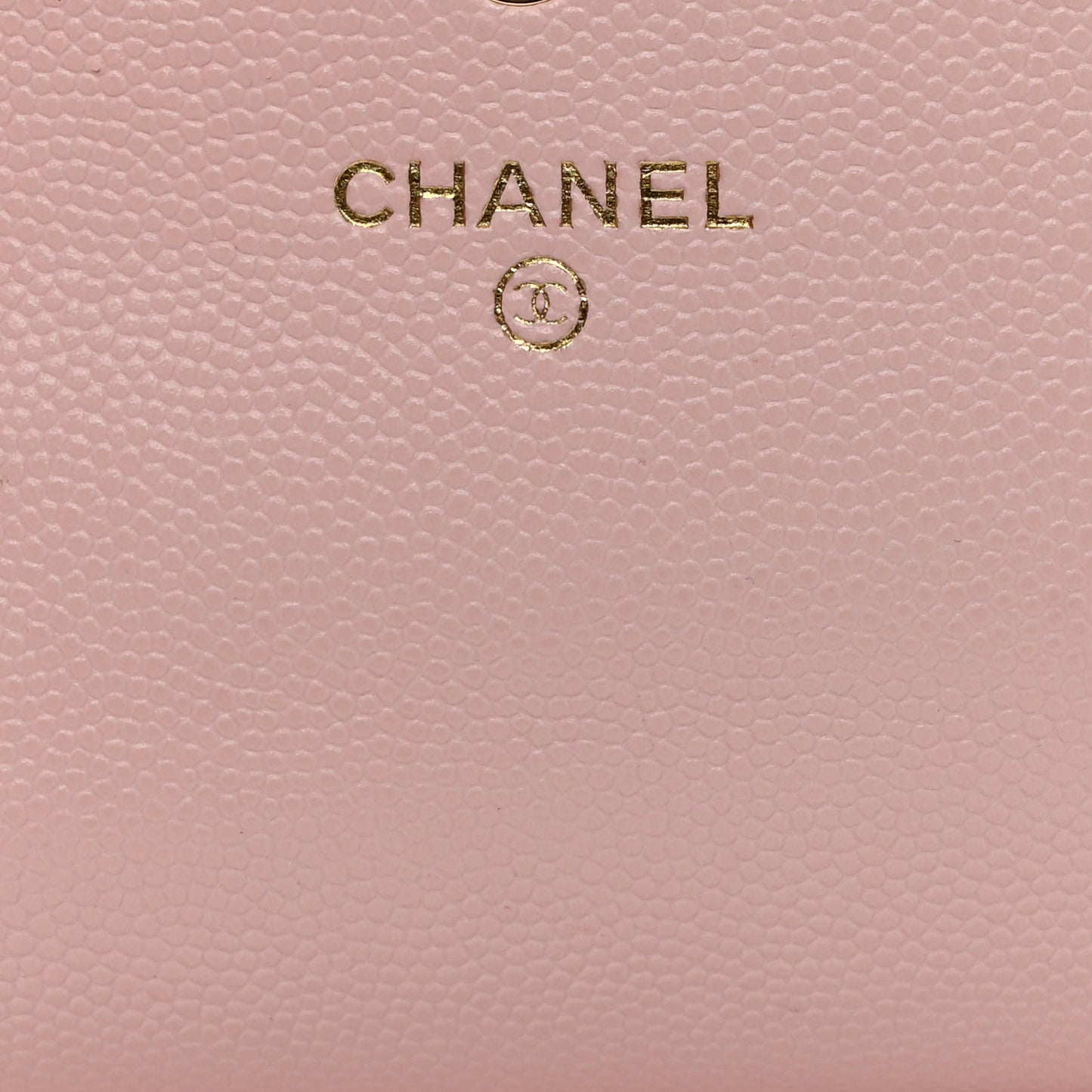 Caviar Quilted Crystal CC Large Gusset Flap Wallet Pink