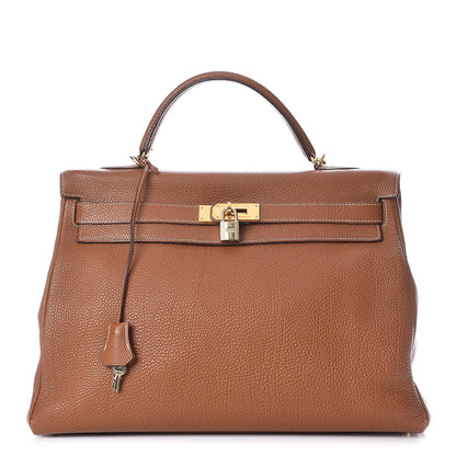 Hermes Fjord Kelly Retourne 40 Gold 1 of 41