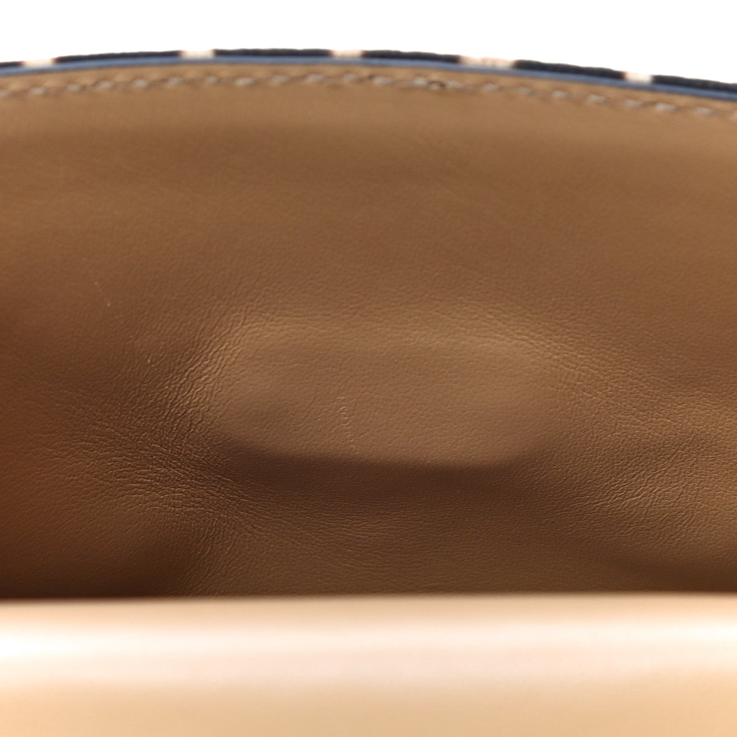 Valentino Garavani Calfskin Canvas Leopard Print Medium Rockstud Flip Lock Crossbody Bag Tan 10 of 10