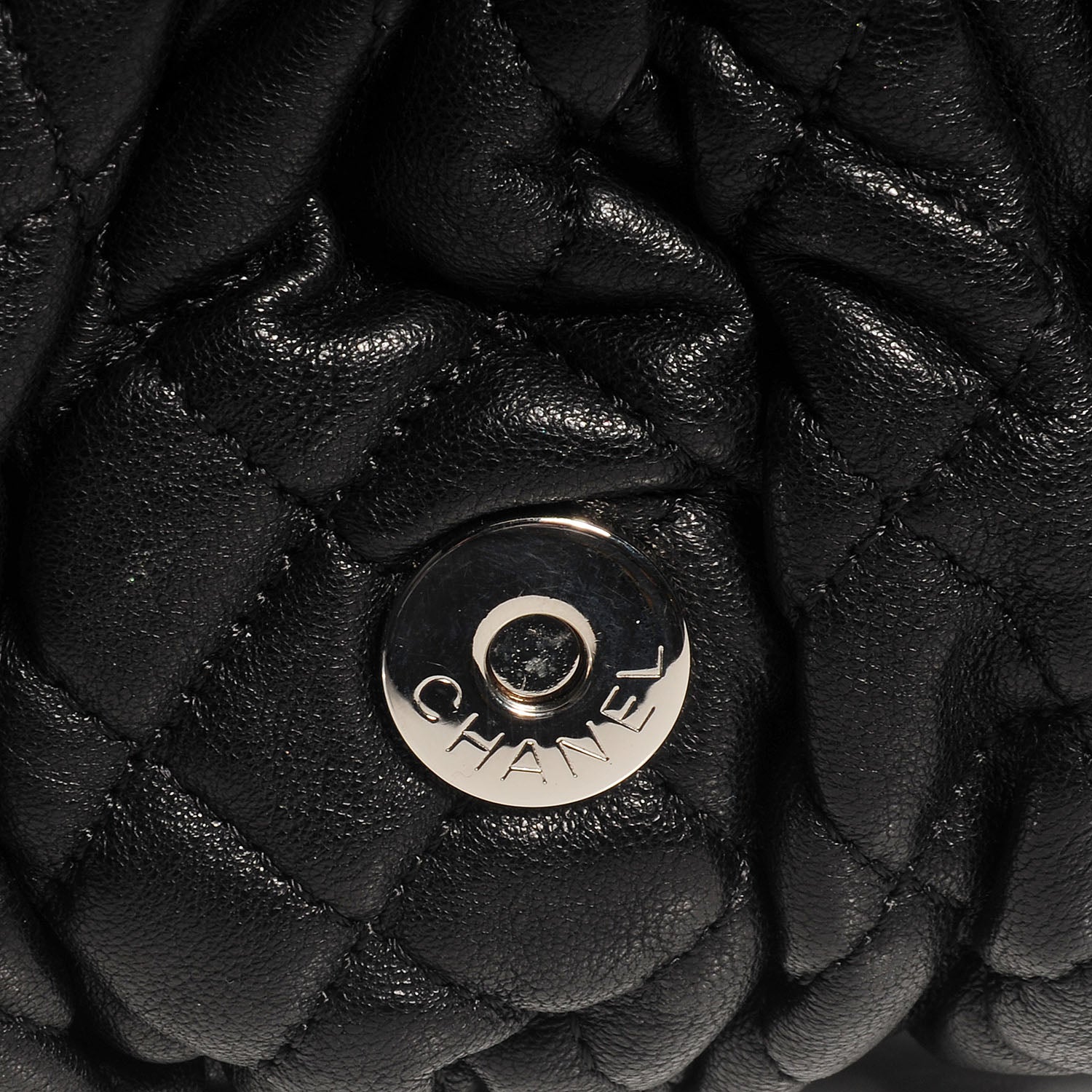 Chanel Washed Lambskin Mini Chain Around Messenger Black 6 of 9