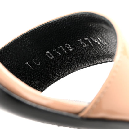 Louis Vuitton Patent Monogram Call Back Sandals 37.5 Nude 9 of 12