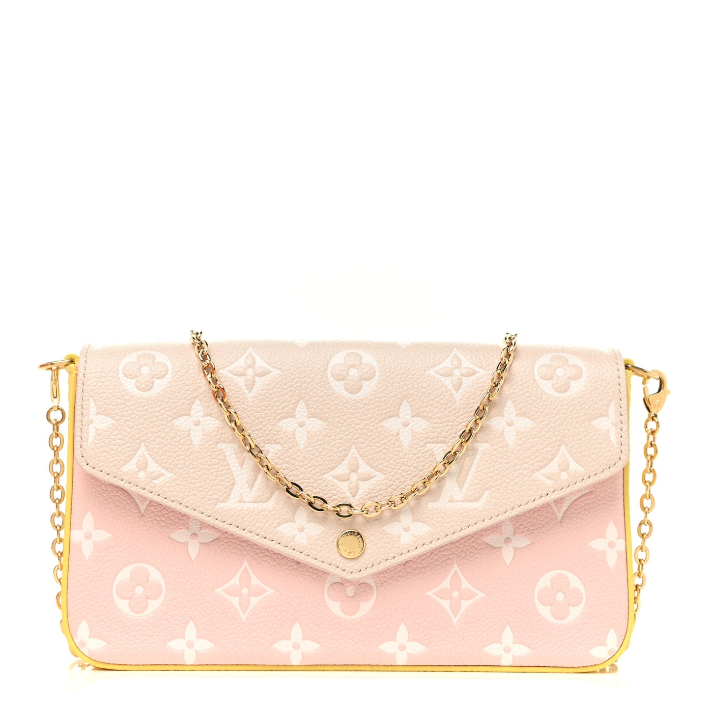 Empreinte Spring in the City Felicie Pochette Chain Wallet Pink Beige Yellow