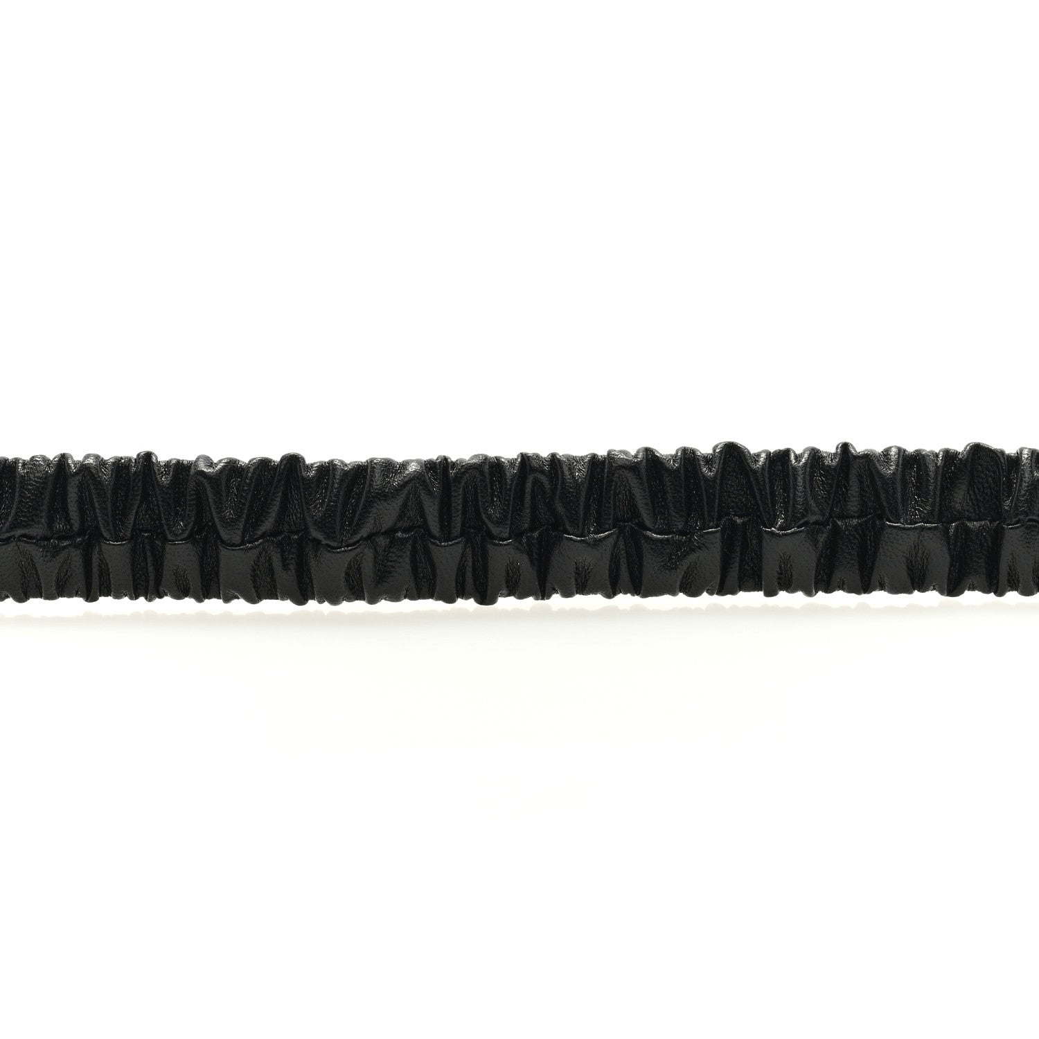 Chanel Lambskin Ruched CC Belt 90 36 Black 3 of 4