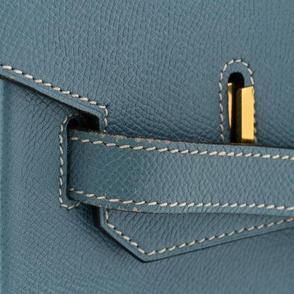 Hermes Epsom Birkin 35 Blue Jean 11 of 22