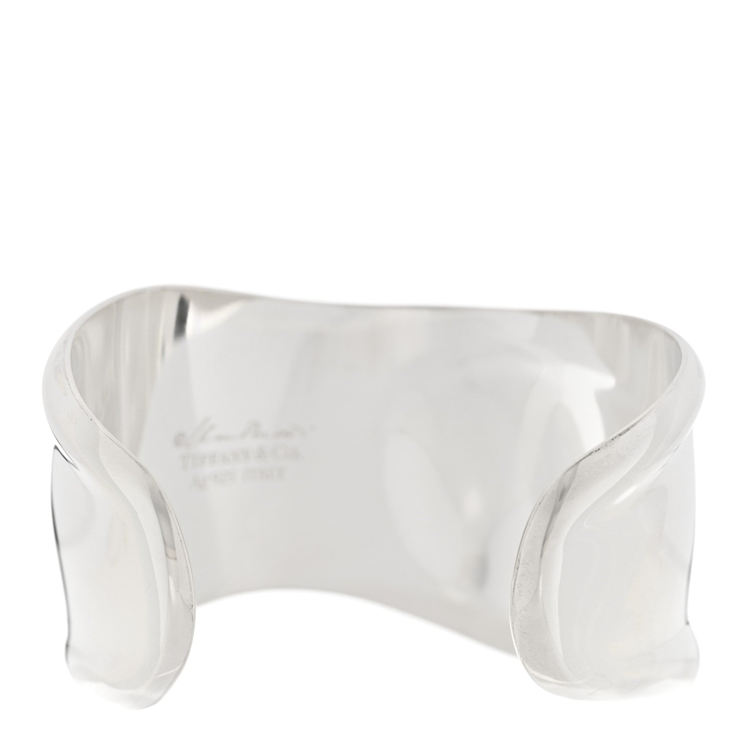 Tiffany Sterling Silver Small Elsa Peretti Right Wrist Bone Cuff Bracelet 2 of 4