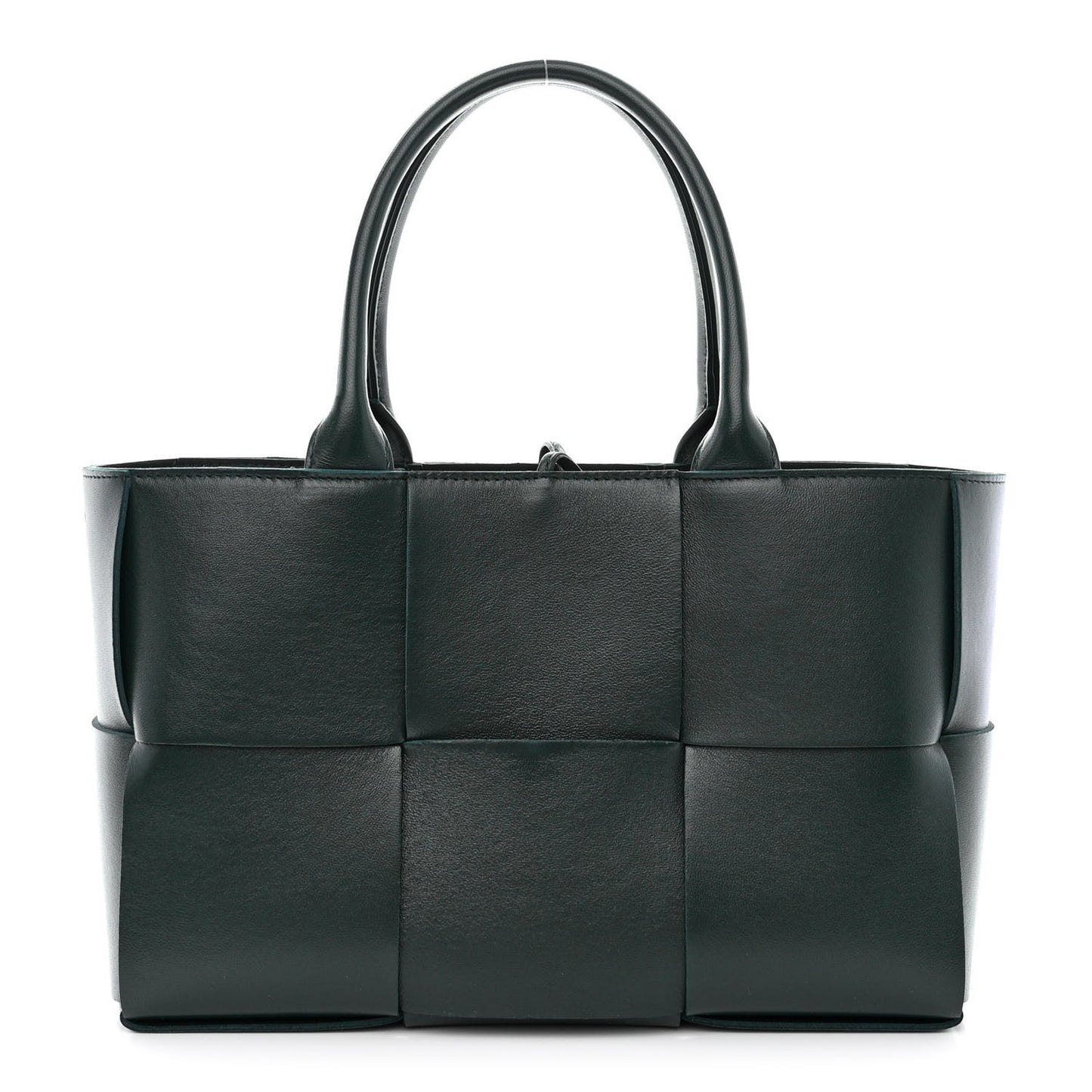 Nappa Maxi Intrecciato Small Arco Tote Inkwell