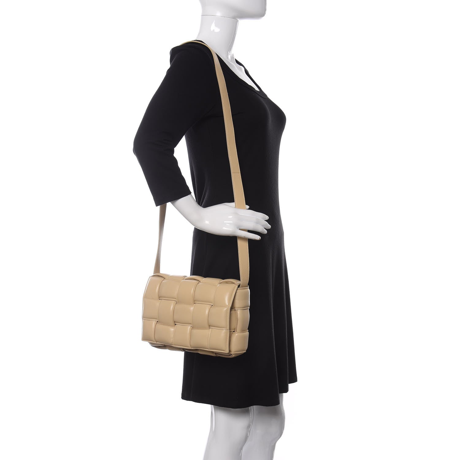 Bottega Veneta Nappa Maxi Intreccio Padded Cassette Crossbody Bag Porridge 2 of 9