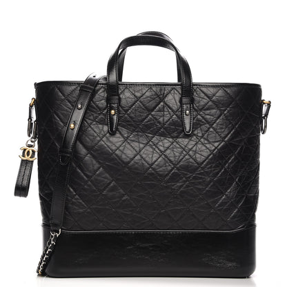 Chanel Calfskin Quilted Large Gabrielle Shopping Tote Black 1 of 10