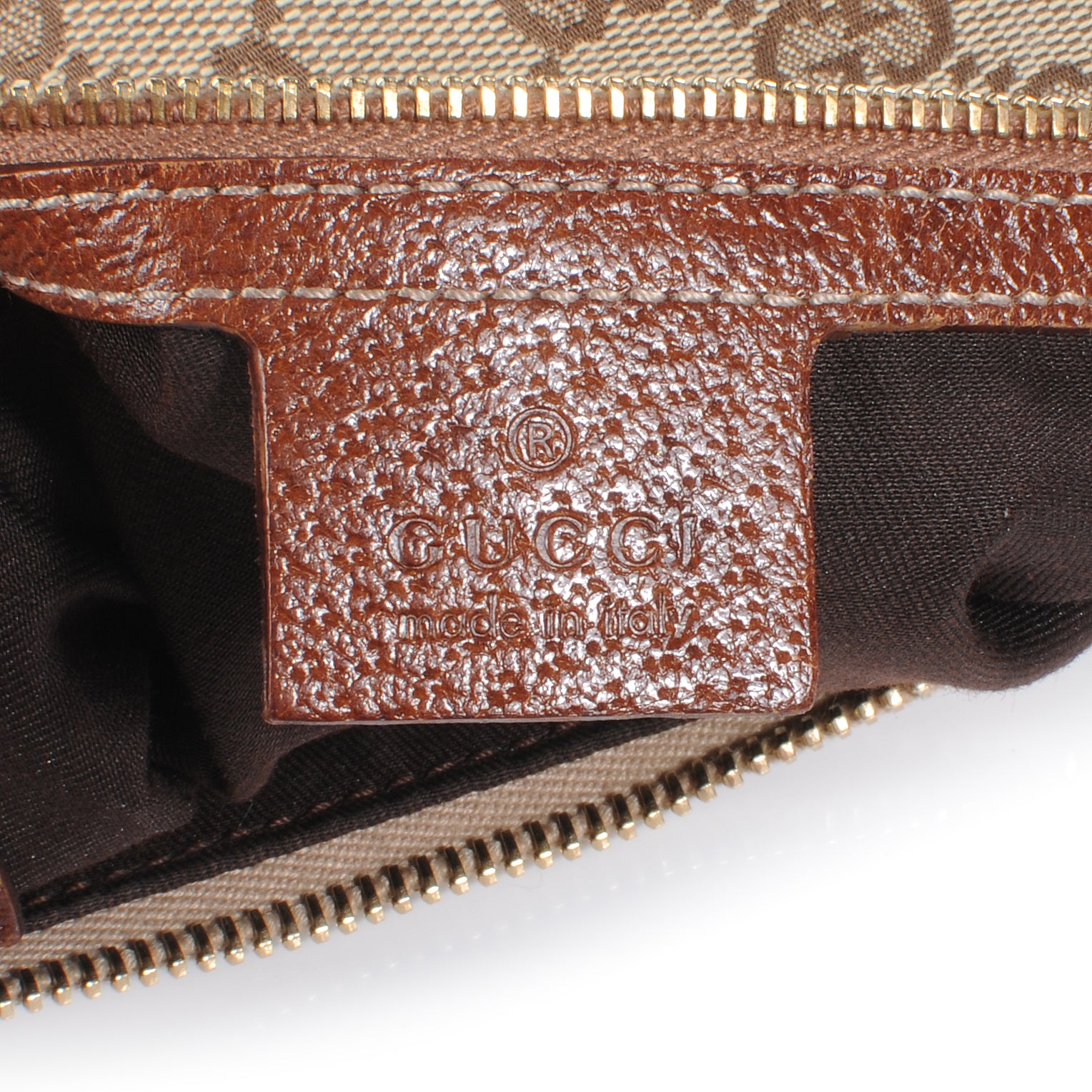 Gucci Monogram Anita Bamboo Top Handle Bag 6 of 8