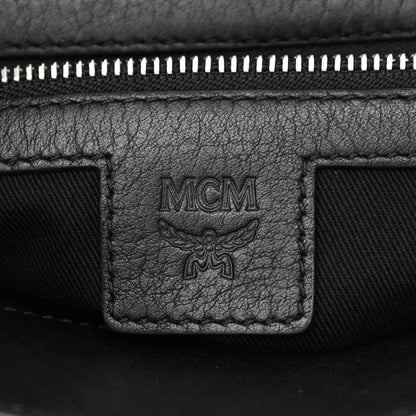 MCM Calfskin Ottomar Monogram Essential Backpack Black 6 of 14
