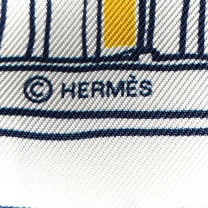 Hermes Silk Rayures D'ete Twilly Vert Bleu Multicolor 3 of 4