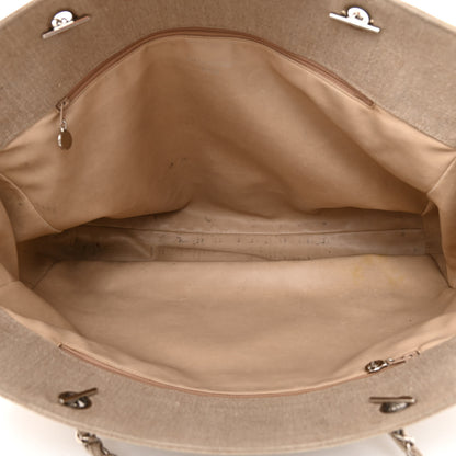 Chanel Linen CC Tote Beige 5 of 18