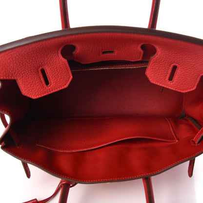 Hermes Togo Birkin 30 Rouge Casaque 13 of 30