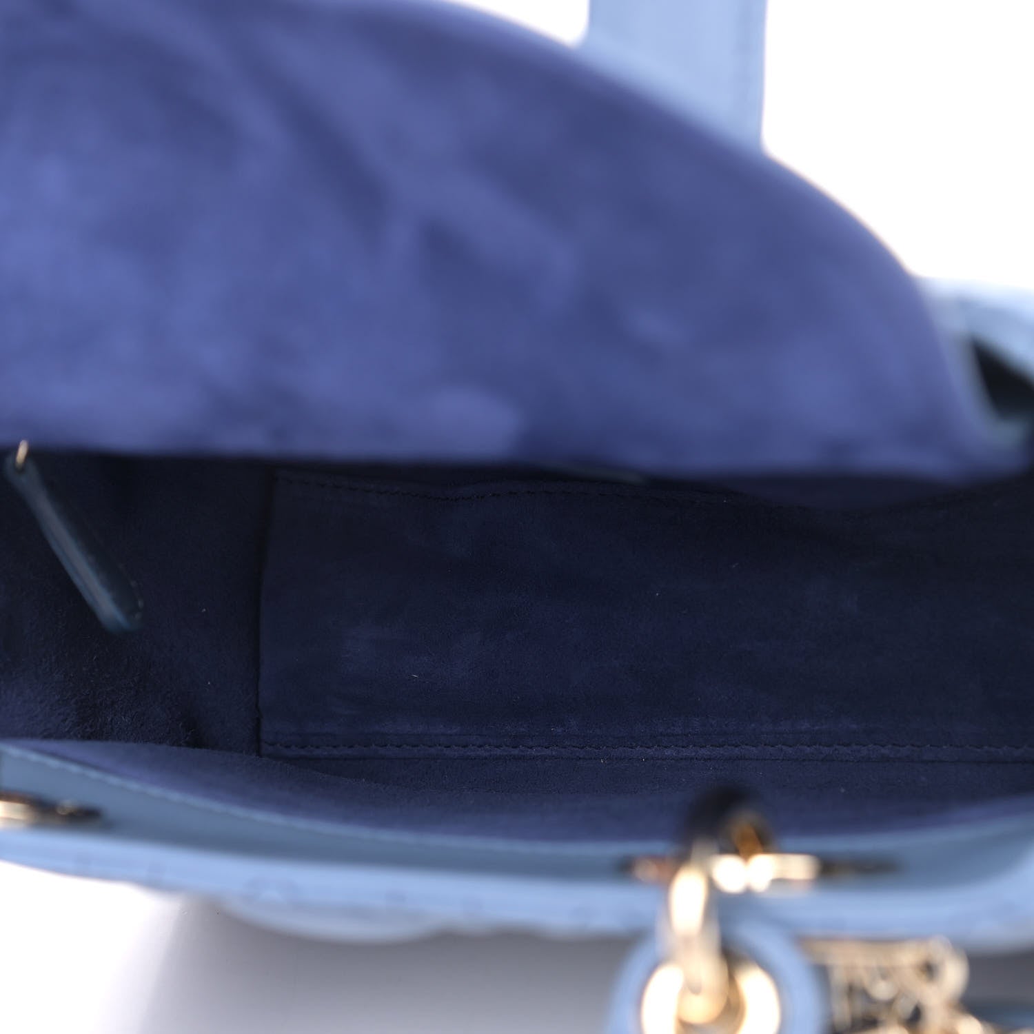 Christian Dior Lambskin Cannage Gradient Small My ABCDior Lady Dior Indigo Blue 4 of 8