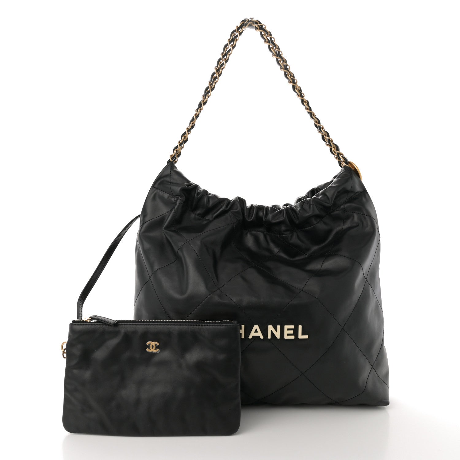 Chanel Calfskin Quilted Chanel 22 Black 3 of 12