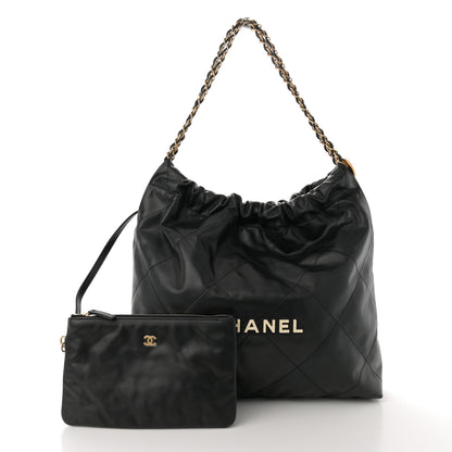 Chanel Calfskin Quilted Chanel 22 Black 3 of 12